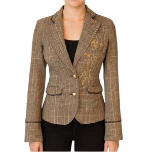 Dismero Metallic Plaid Jacket